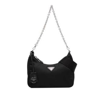 Prada Pre-owned Re-Edition 2005 Satchel - Dames - Vintage Schoudertas - Zwart - ONE Size - Nylon - Vintage