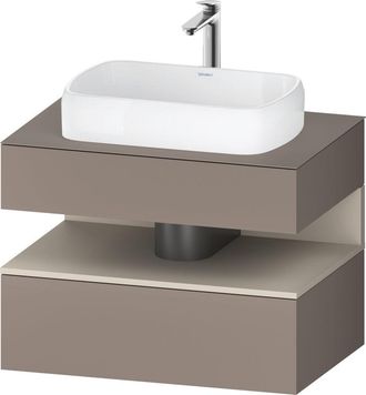 Duravit Duravit - Qatego Consola Mueble Bajo Lavabo, 1 Extra&iacute;ble, 1 Caj&oacute;n