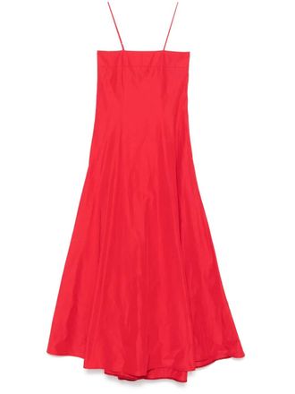 Forte_Forte taffeta maxi dress - women - Polyester/Cotton - III - Red