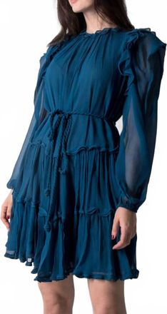 Ulla Johnson Gaelle Dress In Sapphire