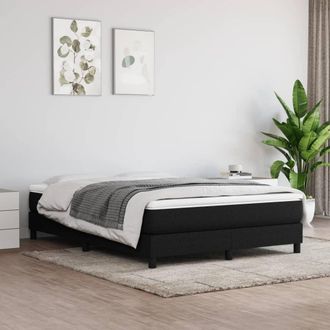 vidaXL Colch&oacute;n De Muelles Ensacados Tela Negro 140x200x20 Cm Vidaxl
