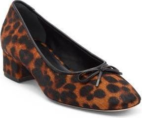 Reformation Terry Ballet Pump in Leopard Haircalf at Nordstrom Rack, Size 7.5