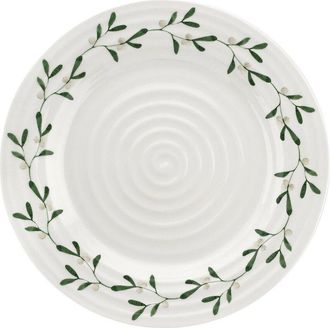 Portmeirion Set Of 4 Sophie Conran Mistletoe 10.5In Dinner Plates