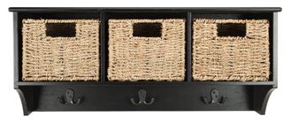 Safavieh Muebles de almacenaje de madera negro