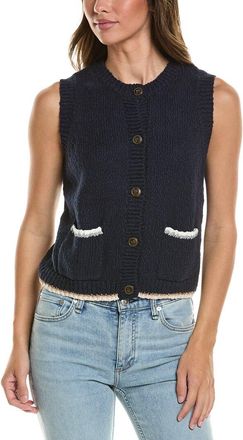 Autumn Cashmere Contrast Knit Vest