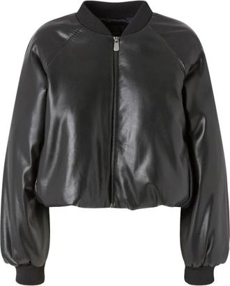 Pinko Brodo Bomber - Dames - Bomber jackets - Zwart - S - Katoen - Jassen