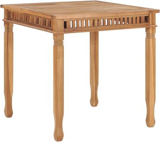 vidaXL Vidaxl - Mesa De Comedor De Jard&iacute;n Madera Maciza De Teca 80x80x80 Cm