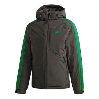 adidas 3st Down Jkt Windproof Stay Warm hooded down Jacket Gray GF0097