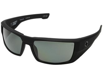 Spy Dirk Sport Sunglasses Soft Matte Black - HD Plus Gray Green Polar, Grilamid Frames/Polycarbonate