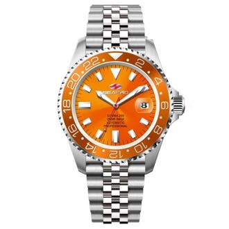 Seapro Grand Meridian Orange Dial Mens Watch SP4333