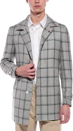 Isaia Wool, Silk, & Linen-Blend Walking Coat