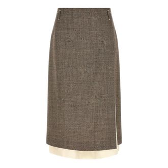 Tela Midi Skirt - female - Tela - Midi Skirts - Brown - 2XS - Skirts