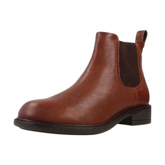 Geox Catria Chelsea Laarzen - Dames - Schoenen - Bruin - Maat: 37 EU Leer
