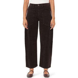 Kensie Barrel Leg Ankle Pants in Chocolate Torte Cord at Nordstrom Rack, Size 12