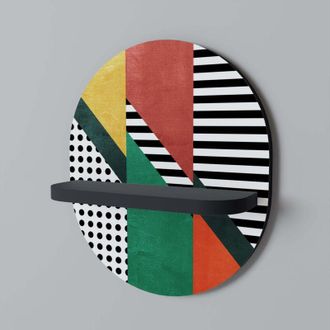 OEM Makeshift Artistry Estante Ovalado Negro