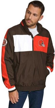 Tommy Hilfiger Mens Tommy Hilfiger Brown Cleveland Browns Gael Lightweight Half-Zip Pullover Hoodie Jacket at Nordstrom, Size Xx-Large
