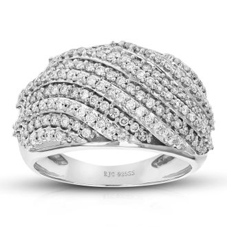 Vir Jewels 1 cttw Lab Grown Diamond Ring in Sterling Silver For Women