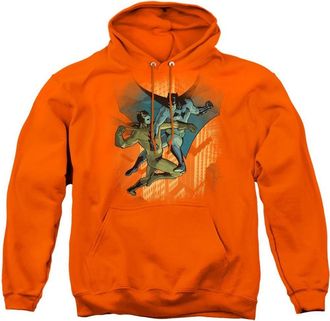 Gildan Batman Vs Catman Adult Pull Over Hoodie / Hooded Sweatshirt