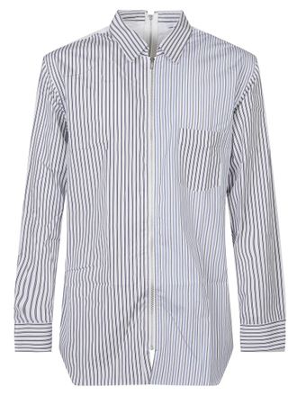 Comme Des Gar&ccedil;ons White Regular Stripes Shirt
