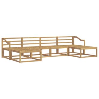 vidaXL Conjunto De Sof&aacute;s De Exterior 6 Pcs Blanco Vidaxl