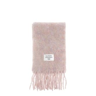 Acne Studios Winter Scarves, unisex, Pink, Size: ONE SIZE Wool Scarf
