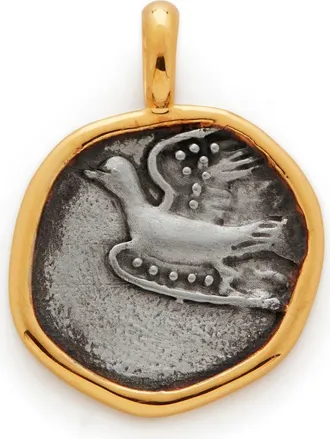 Monica Vinader Peaceful Dove Pendant Charm in 18Ct Gold Vermeil On Silver at Nordstrom