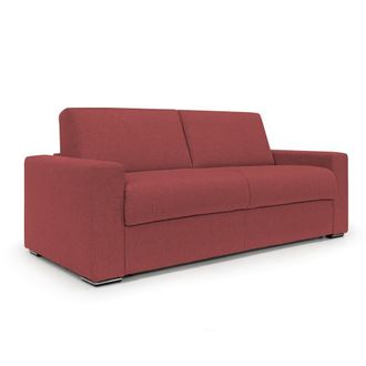 Divani.Store Sof&aacute; convertible con colch&oacute;n h20 cm 220 cm rojo