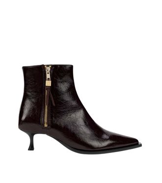 Ganni Brown Ana Ankle Boots