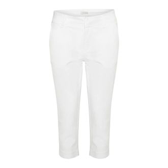 Part Two Bright White Stylish Shirt - female - Part Two - Cropped Trousers - White - M - Trousers