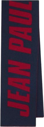 Jean Paul Gaultier Sciarpa Logo Intarsia - - Accessories - Donna - Blu - ONE SIZE