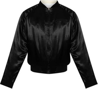 Diesel Reversible jack J-Foulkes - Heren - Bomber jackets - Zwart - S - Satijn - Jassen