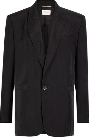 Saint Laurent Silk Blazer - Black - 38 (UK10 / S)