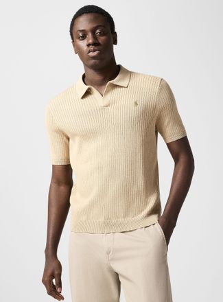 Polo Ralph Lauren Polo Shirt Ralph Lauren - Mens Flat-rib knit Polo Shirt