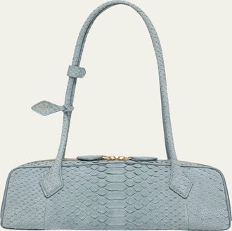 Alaia Le Teckel Medium Snakeskin Shoulder Bag