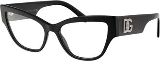 Dolce & Gabbana 0DG3378 Cat-Eye Acetate Eyeglasses - Black