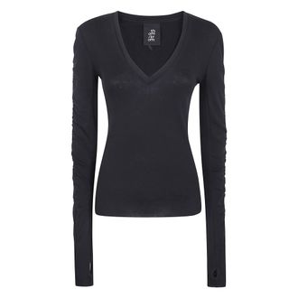 Thom Krom V-neck Truien - Dames - Truien - Zwart - Maat: L