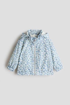 H&M Printed jacket in Light Blue/floral at Nordstrom, Size 12M