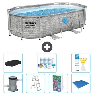 Bestway Piscina Bestway Power Steel Oval - 427x250x100 Cm - 8-piezas S599