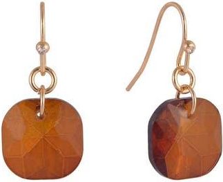 Shelli Segal Cushion Cut Crystal Drop Earrings in Topaz at Nordstrom Rack