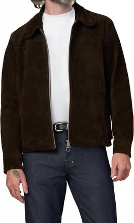 Joe's Suede Dress Zip Jacket In Wren