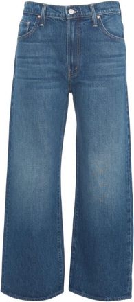 Mother Hoge Taille Wide-Leg Jeans Blauw - Dames - Loose Fit Jeans - Blauw - W24 - Denim - Jeans