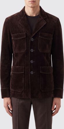 Tom Ford Blazer slim fit in velluto di cotone con chiusura a quattro bottoni