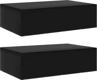 vidaXL Fundas De Muebles De Jard&iacute;n 2 Uds 12 Ojales 325x205x90 Cm Vidaxl