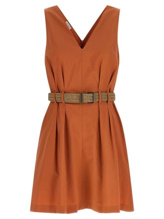 Brunello Cucinelli Womens Texture Twill Dress