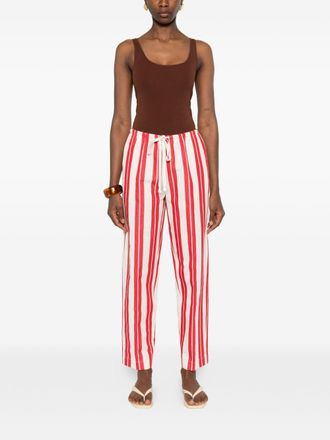Forte_Forte Womens Striped Drawstring Trousers