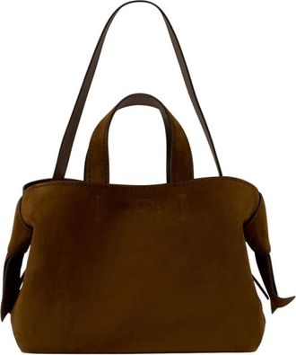 Acne Studios Tote Bags, female, Brown, Size: ONE SIZE Musubi Shopper Bag