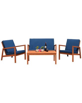 Safavieh Larence Outdoor 4Pc Living Set