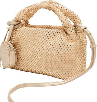 A|X Armani Exchange Tassen, Dames, Geel, ONE Size, Mini crossbodytas met textuur