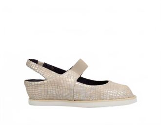 Vaneli Womens Rayce Slingback Wedge In Champagne Boro Print