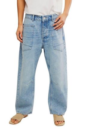 Free People Minimalist Moxie Barrel Jeans in County Fair at Nordstrom, Size 32